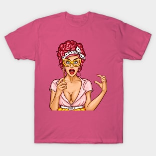 Contemporary Pop Art Female #6 T-Shirt